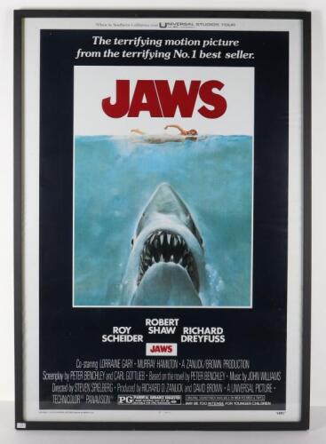 Jaws One Sheet Film Re Issue Poster