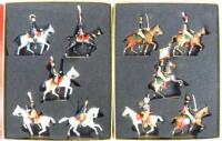 CBG Mignot mounted Marshals Oudinot, Perignon, Murat Davout and Sevrier moumted, with five Chasseurs in original boxes (Condition Excellent, boxes Very Good) 1999 (10)