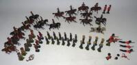 Britains 3rd Hussars Cowboys, first and second grade Sailors and other first and second grade figures (Condition Good-Fair, some damage and repainting) (58)