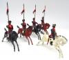 Britains set 46, 10th Bengal Lancers Hodson's Horse with Trumpeter (Condition Good-Fair) 1930 (5)