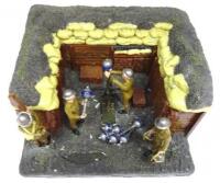 Toy Army Workshop Trench Mortar and Crew in trench bunker (Condition Excellent) (6)