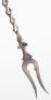 A Dutch silver caddy spoon and pickle fork - 6