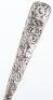 A Dutch silver caddy spoon and pickle fork - 7