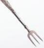 A Dutch silver caddy spoon and pickle fork - 8