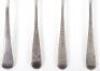 Nine Georgian tea spoons - 4