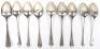 Nine Georgian tea spoons - 10