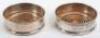 A pair of 20th century silver wine coasters, London 1979