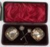 A late Victorian cruet set, James Deakin & Sons, Chester 1893 - 7