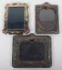 Three 20th century silver mirrors, marks for Sheffield and London