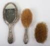 Three 20th century silver dress brushes - 2