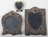 Two Victorian style silver mirrors