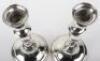 A pair of 20th century silver P&O Co related candlesticks, Edward Barnard & Sons, London 1919 - 9