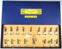 Hiriart Band of the Chilean Military Cadets and Ducal Band of the Bahamas Police at attention in original boxes (Condition Excellent, one clarinet broken, boxes Very Good) (41)