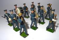 Britains set 1527, Band of the Royal Air Force (Condition Good, side drumstick replaced) 1937 (12)