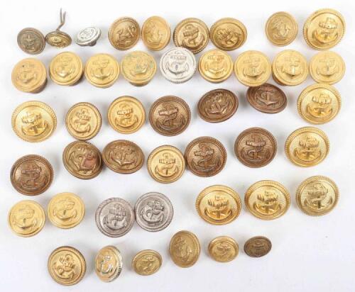 A selection of German naval buttons