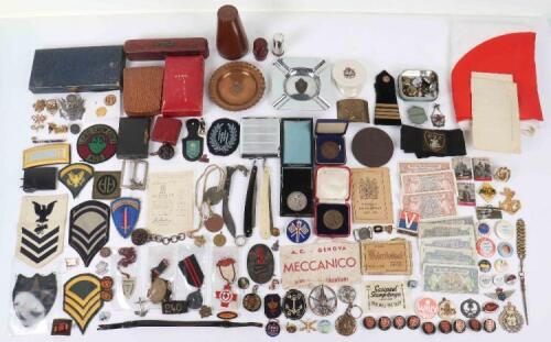 A selection of mixed military related items