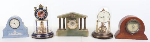 Five mantle clocks