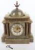 A French 19th century green onyx mantle clock