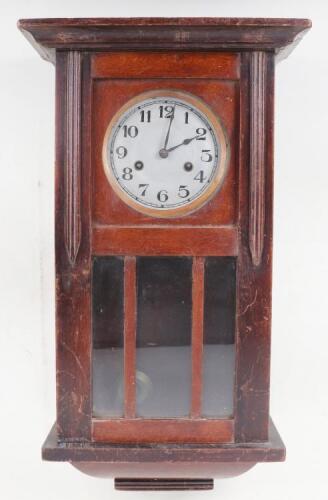 A 20th century Gloria mahogany cased wall clock