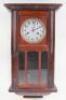 A 20th century Gloria mahogany cased wall clock