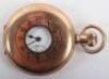 A 10ct plated gold pocket watch, dial signed Kendal & Dent Makers To The Admiralty - 7