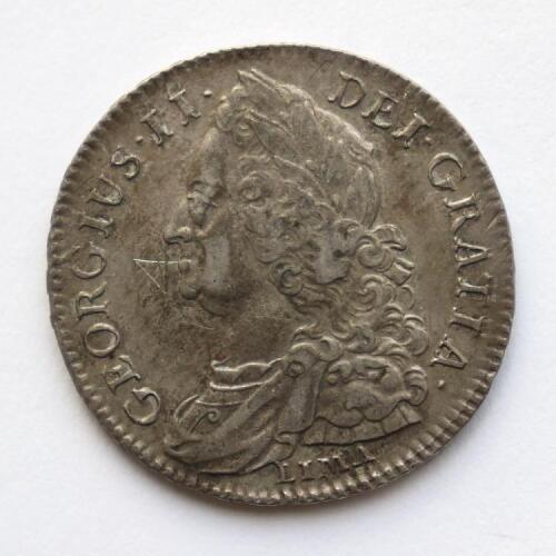 George II (1727-1760), Halfcrown 1745