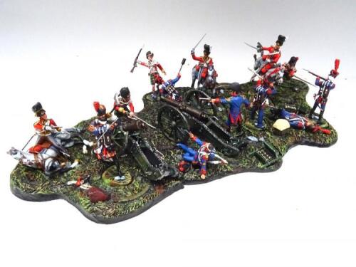 GNM Miniatures Waterloo: The Scots Greys and Gordons reach the Imperial Guard Artillery