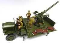 Toy Army Workshop Peerless Anti-Aircraft Lorry with Driver, Crew and four ammunition boxes (Condition Excellent) (9)