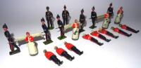 Britains set 137, Army Medical Service (Condition Good-Fair, one doctor missing, one casualty neck repaired) 1925 (23)