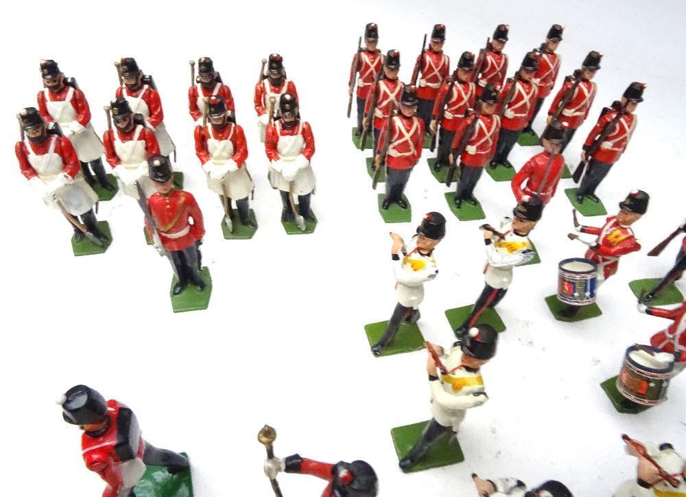 Lot De 7 Cavaliers Musiciens Horse Guard – Britains – Made In England – Plastique Peint