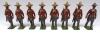 Britains set 186, Mexican Infantry Rurales with Officer (Condition Good) 1932 (8)