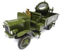 Toy Army Workshop Peerless Searchlight Lorry tundra finish, with Driver (Condition Excellent) (2)