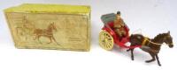 Taylor set 824, VERY RARE Hansom Trap with horse and Driver in original box (Condition Excellent-Very Good, box Good) 1950 (3)