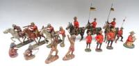 RCMP figures by Elastolin and others, 100mm scale