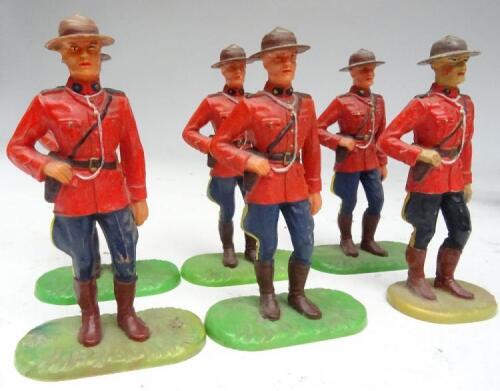 Figurine Elastolin – Western Police Montée Canadienne – Cavalier 1/32 (60mm) – Allemand