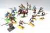 Various plastic figures including Robin Hood - 6
