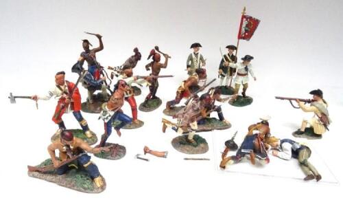 Britains French and Indian Wars, North American Indians and Militia