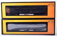 Boxed 0 gauge 3-rail Rail King by MTH Doodlebug Santa Fe twin set