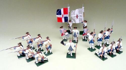 Britaina Redcoats & Bluecoats French Canadian Compagnies franches de la Marine
