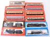 Various 00 gauge locomotives and coaches