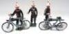 Nostalgia Canadian 3rd Victoria Rifles (two) with two bicycles and Officer - 2