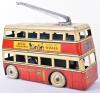 Scarce Betal Clockwork Tin-plate General Transport Trolley Bus - 2