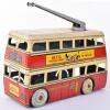 Scarce Betal Clockwork Tin-plate General Transport Trolley Bus - 3