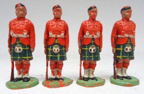 Tri-ang Dover Castle and various plastic figures
