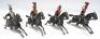 Britains from RARE plug shoulder set 4, 12th Lancers