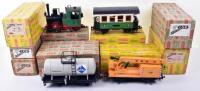 Boxed Lehmann LGB G scale garden railway locomotive and rolling stock