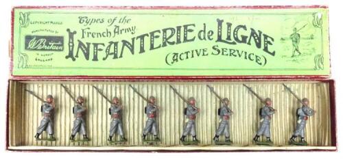 Britains set 192, French Infanterie de Ligne in steel helmets