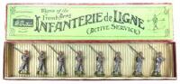 Britains set 192, French Infanterie de Ligne in steel helmets