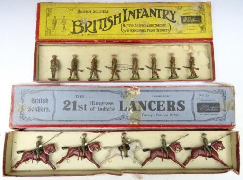 Britains set 94, 21st Lancers in steel helmets