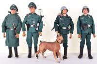 Four Palitoy Vintage Action Man Dressed German Stormtrooper/Officer Dolls